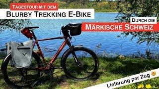 Mit dem Blurby Trekking E-Bike durch die Märkische Schweiz - geliefert per Zug aus Budapest 