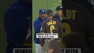 Dave Roberts & Mike Shildt exchange words 