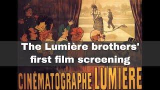 22nd March 1895: The Lumière brothers stage their first film screening in Paris