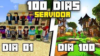 Eu Sobrevivi 100 Dias em um SERVIDOR MULTIPLAYER no Minecraft - O Filme