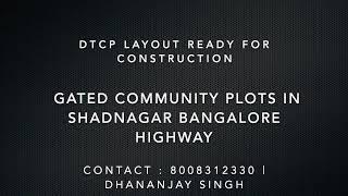 HMDA Approved villa plots for sale in Shadnagar Hyderabad  8121964270