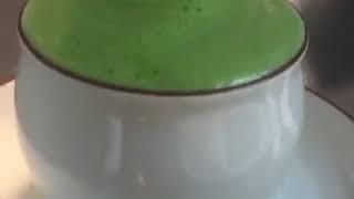 Cafe Shots - Pouring a matcha shot