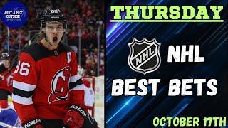 NHL Best Bets, Picks, & Predictions for Today, October 17th!