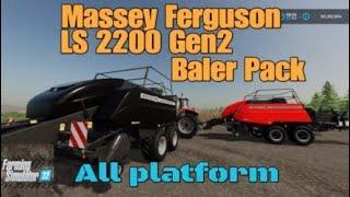 Massey Ferguson LS 2200 Gen2 Baler Pack / New mod for all platforms on FS22