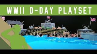 BMC WORLD WAR II ARMY MEN D-DAY PLAYSET