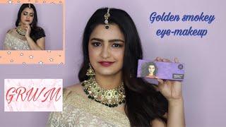 Golden Smokey Eye Makeup || Get Ready With Me || Anita Malik