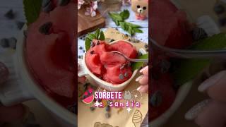 Sorbete de sandía: saludable y muy bajo en calorías  #recetas #recetasfaciles