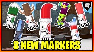 How to get the 8 NEW MARKERS + BADGES in FIND THE MARKERS || Roblox