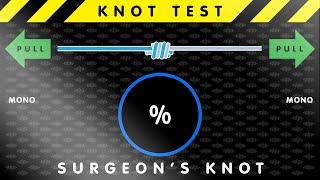 BEST KNOTS TEST :  Surgeon's Knot / Water Knot