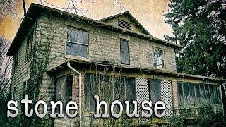 Sad & Lonely Abandoned Early 20th Century Stone House In Central Kentucky