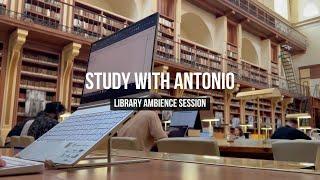 Cozy Library Loop Ambience for Studying - Study With Antonio