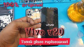 vivo v20 touch glass replacement || hard broken || 100% original ||fingerprint working || Phonopathy