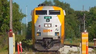 VIA 73 Pulls into Windsor on a Bright and Sunny Afternoon!