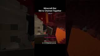 Minecraft But We’re Chained Together #dima #minecraft #mcyt #minecraftmod