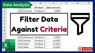 How to Filter Data Based on Criteria | Advance Filter Excel | Urdu / Hindi