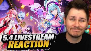 THE NEW GENSHIN IMPACT UPDATE LOOKS...OKAY | 5.4 LIVESTREAM REACTION