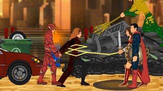 Scarlet Witch vs Justice League (MCU vs DCEU)  60fps