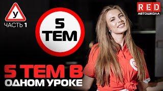 ПДД Простым Языком 2019! 5 Тем в Одном Уроке [Автошкола на YouTube]