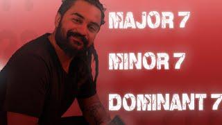 Difference between Maj7-Min7-Dom7 |C .........V......s Live 1