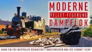 Modern steam locomotive for the future | Firing with wood pellets