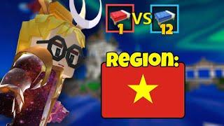 I Joined 1v12 in Vietnam Region!! (Blockman Go)