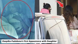 Deepika Padukone's First Appearance with Daughter DUA & Ranveer Singh after Delivery at airport