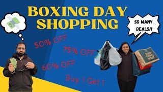 BOXING DAY SHOPPING VLOG | KITCHENER WATERLOO CAMBRIDGE | TAKE TWO VLOGS 