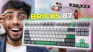 MOST Unique Gaming Keyboard! *EXPENSIVE* Epomaker Brick 87 Keyboard Unboxing & Review