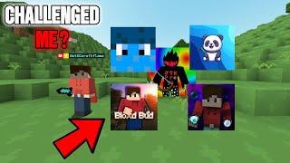 Bloxd io Youtubers Challenged me and i beat them in bloxd.io