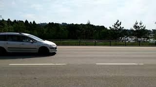 Car passing by in a Highway - Royalty Free Stock Video / (Copyright Free) Download