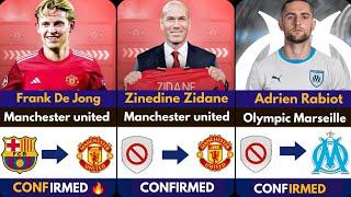 ZIDANE TO MANCHESTER UNITED SURPRISES  CONFIRMED TRANSFER SUMMER 2024, , De Jong,Rabiot to maseile