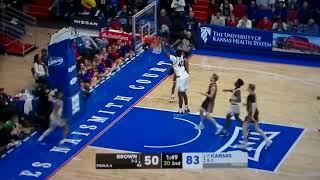 Kansas' Flory Bidunga awesome slam dunk vs. Brown