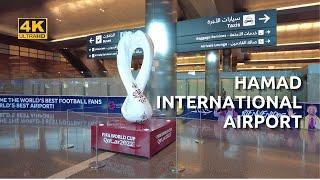 Hamad International Airport Arrival | FIFA World Cup 2022 | Walking Tour 4K