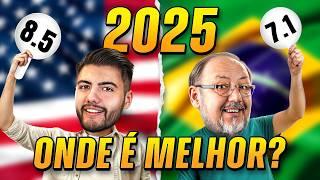 MELHOR MORAR NO BRASIL OU NOS EUA EM 2025???