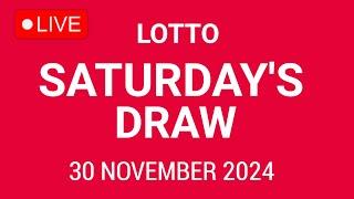 The National Lottery Lotto Draw Live results from Saturday 30 November 2024 | tonight's lotto