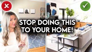 10 REASONS YOUR HOME LOOKS CHEAP | INTERIOR DESIGN MISTAKES