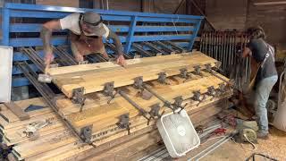 120ft Bar Top Made From 200 Year Old Sinker Cypress #cypress #woodworking