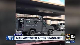 Man arrested after stand-off in Tempe