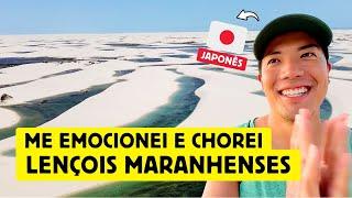 Um japonês se emociona e chora nos Lençois Maranhenses - Santo Amaro, Barreirinhas