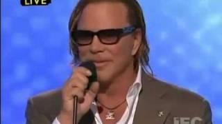 Mickey Rourke's acceptance speech at the Spirit Awards