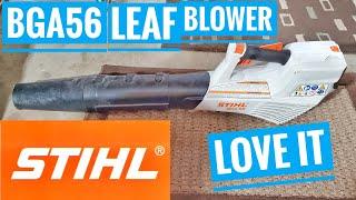 Stihl Cordless Leaf Blower REVIEW BGA56 How to use