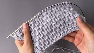 Stop knitting garter stitch! Knit a stunning and very simple textured pattern.