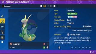 Serperior (Mirror Match) - Solo - 7 Star Serperior Raid - Pokemon Scarlet/Violet