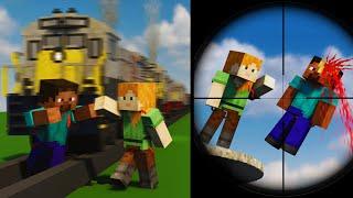 Can Steve & Alex Survive? / Upgrading Steve's Armor Until He Survives! 