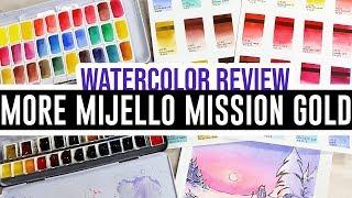 Review & Demo - More Mijello Mission Gold Watercolors! 