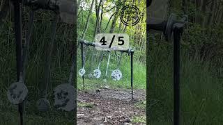 Amazing performance of Vudoo V22 rifle #rimfire hitting 1/4" target @50m