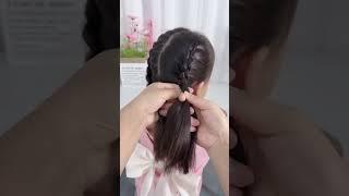 Kids French Hairstyle | Hair Style Girl #shorts #hairstylesforgirl