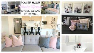 POWER HOUR - SPEED CLEAN MY WHOLE HOUSE WITH ME || THE SUNDAY STYLST