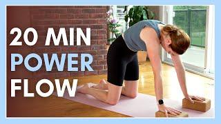 20 min Power Yoga Flow with Blocks - Connect & Strengthen!