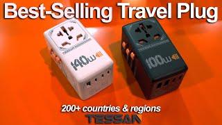 This Is The Best-Selling Travel Adapter on Amazon (TESSAN CES Booth Tour) 